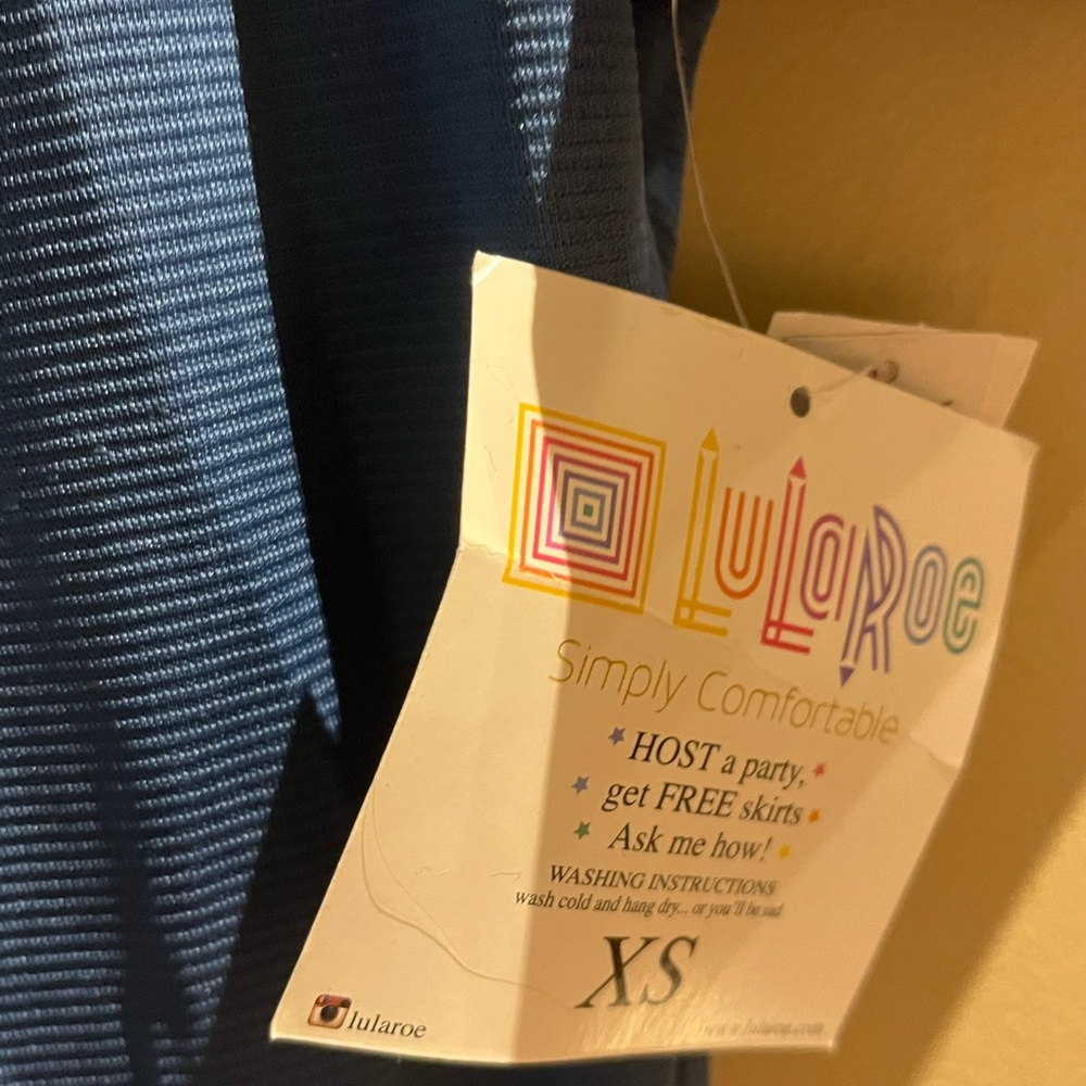 LuLaRoe NWT Navy Blue Classic Dress - Picture 6 of 6